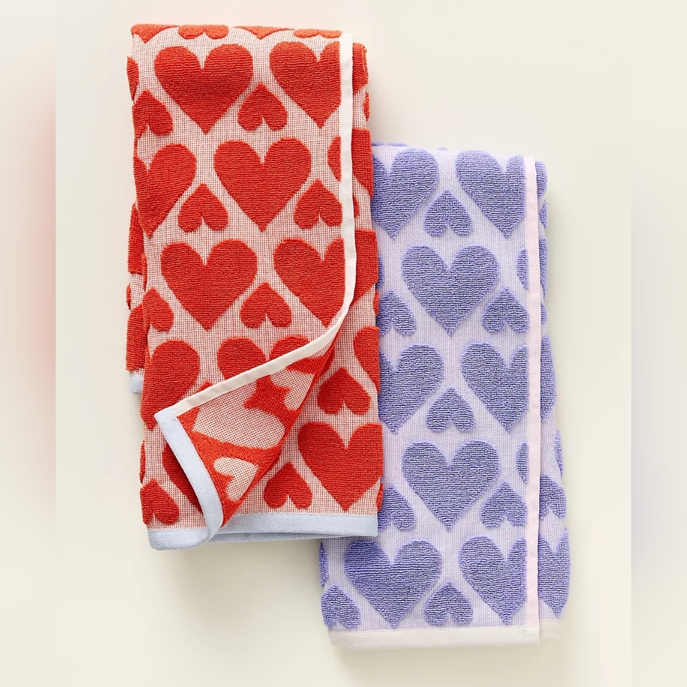 💰 SOLD 💰 Anthropologie Icon Jacquard Dish Towels, Set of 2